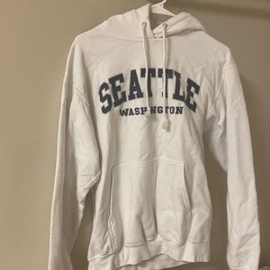 Seattle white hoodie